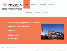 Tablet Screenshot of phoenixrecoverycenter.com